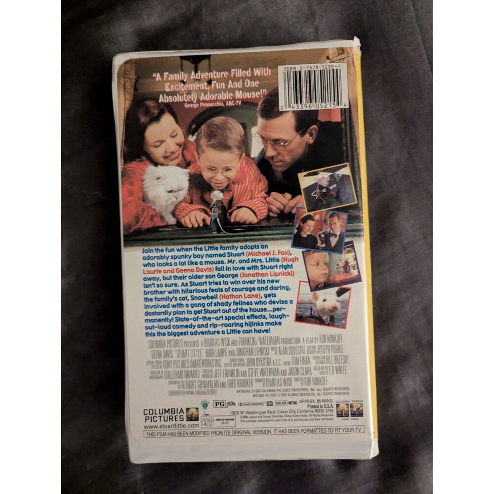Stuart Little VHS (1999) - Picture 2 of 5
